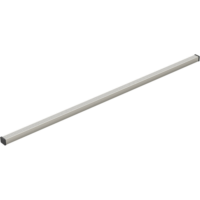Linear Grid Shower Drain, Anodized Brushed Nickel