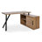 Bentancourt 59.06'' W L-Shaped Writing Desk with Cabinet