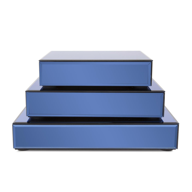 Ensemble de 3 plateformes en miroir Sapphire