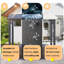 Pavillon de jardin à toit rigide avec toit incliné en acier galvanisé-105529443