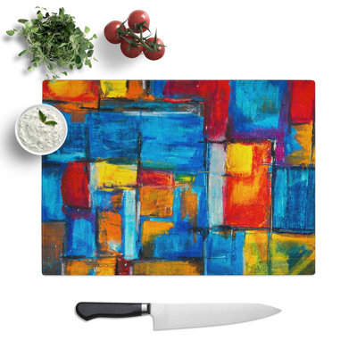 Tempered Glass Art Painting Vol.393 Chopping Board