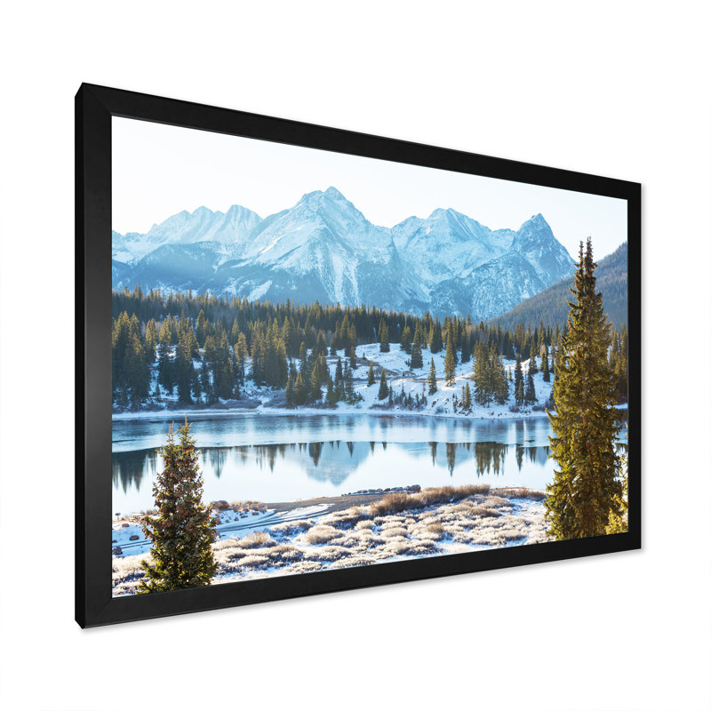 Faune sauvage de l'Alaska - reproduction sur toile, H 30 po x l 40 po x P 1,5 po, Cadre photo noir