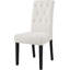 Chaise parsons capitonnée et capitonnée en blanc-1535637169