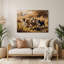 «Dogs Border Terrier», art mural en métal beige-1247245217