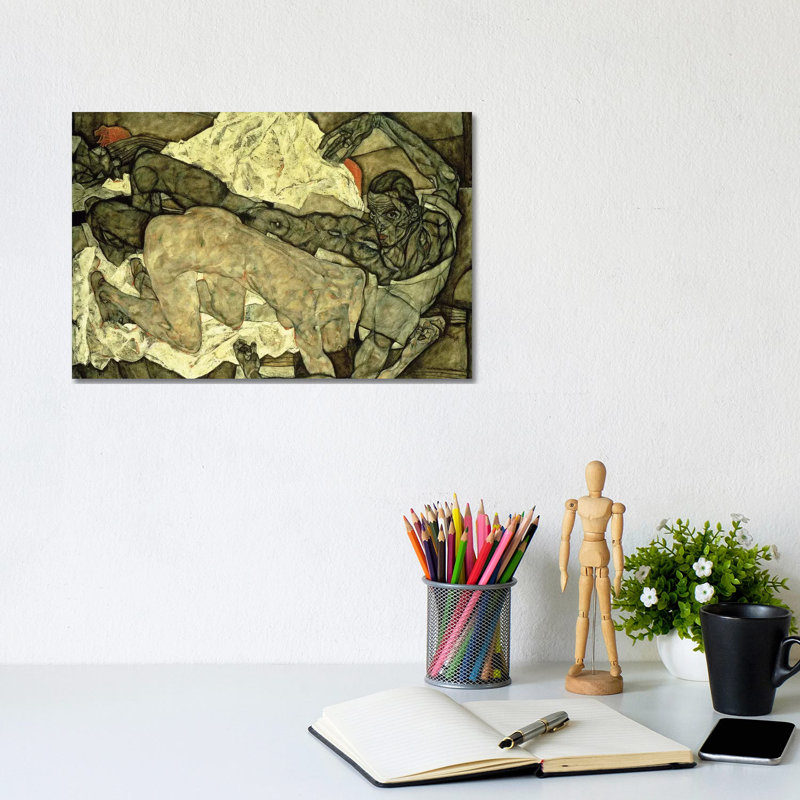 Egon Schiele - Wrapped Canvas Print, 20.32 cm H x 30.48 cm W