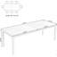 Grande table de salle à manger rectangulaire blanche de 78 po pour meubles de salle à manger moderne de 6 à 8 personnes (table seulement)