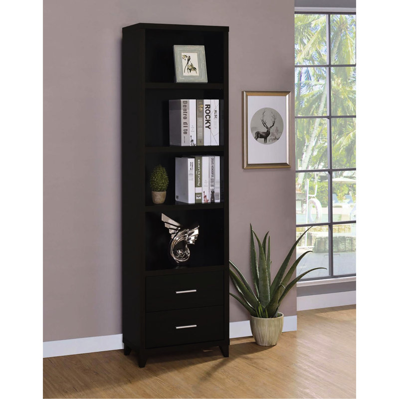 Cappuccino Media Tower - Tablettes personnalisables pour une utilisation moderne avec décoration personnalisée