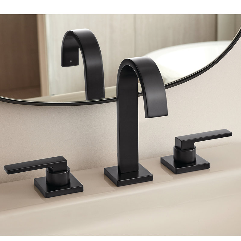 Lura Widespeed Bathroom Faucet with Drain Assembly, Matte Black