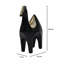 Modern Camel Sculpture – Black Matte Polyresin Table Décor Accent 