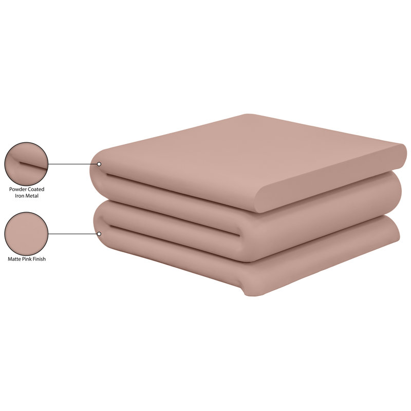 Table basse en fer Roland, Rose