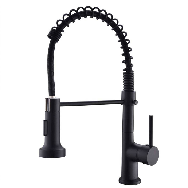 AWZTOO Pull Down Kitchen Faucet, Matte Black