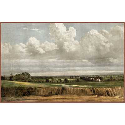 Wheatfield View Framed Print Canvas
