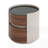 Retro Double Storage Round Side Table