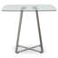 Aloysuis Glass Top Metal Base Dining Table