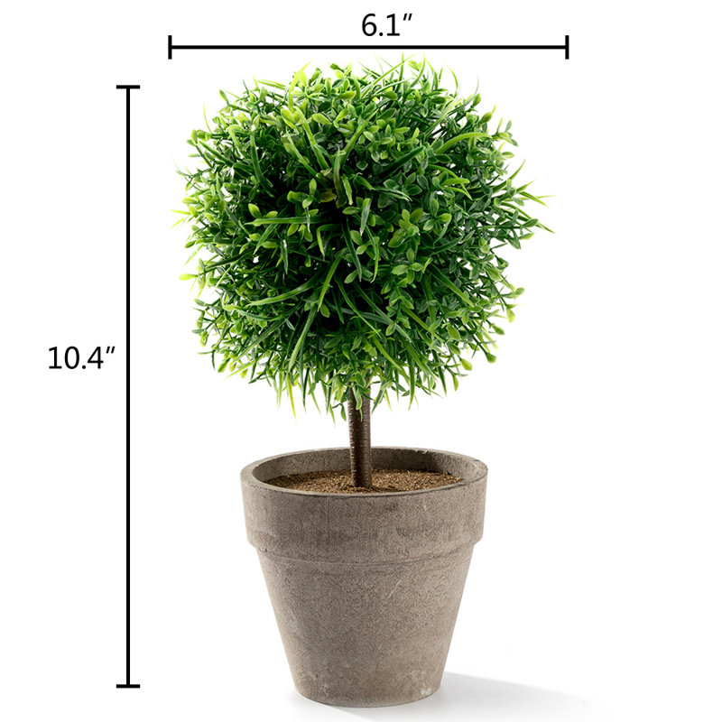 6.1'' Faux Foliage Topiary in Pot