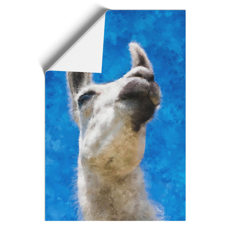 White Camel Painting - Frameless Print, 30cm H x 21cm W x 0.1cm D