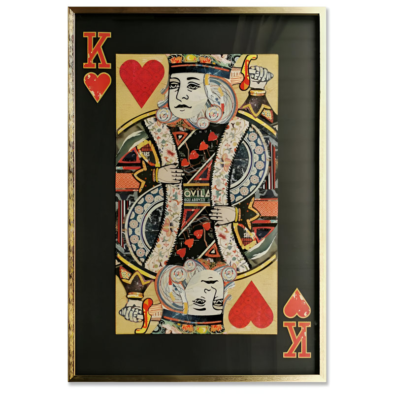 Playing Card King Of Red Heart