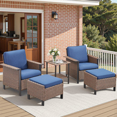 Ensemble de conversation pour terrasse avec accoudoirs Coady