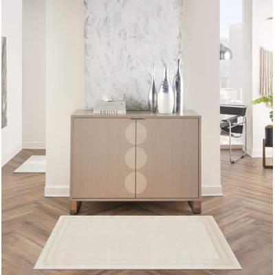Nourison Essentials Ivory Gold Area Rug