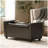 ALDEN ARMED STORAGE BENCH