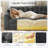 Convertible Folding Sofa Bed, Sponge Floor Couch with Pillows for Small Space Living Room Bedroom, No-Assembly Required-862164364-862164354
