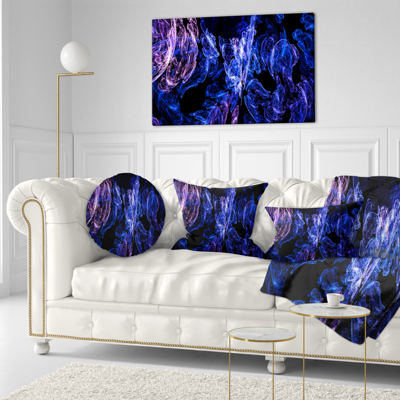  Coussin de bureau abstrait fractal, Rectangulaire, 12 po x 20 po