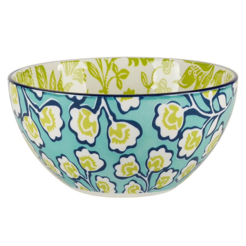 Multicolor Ceramic 30 oz Microwave Safe Dessert Bowls Set