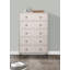 Ensemble de chambre en treillis avec lit, commode, table de chevet et commode-1067016771