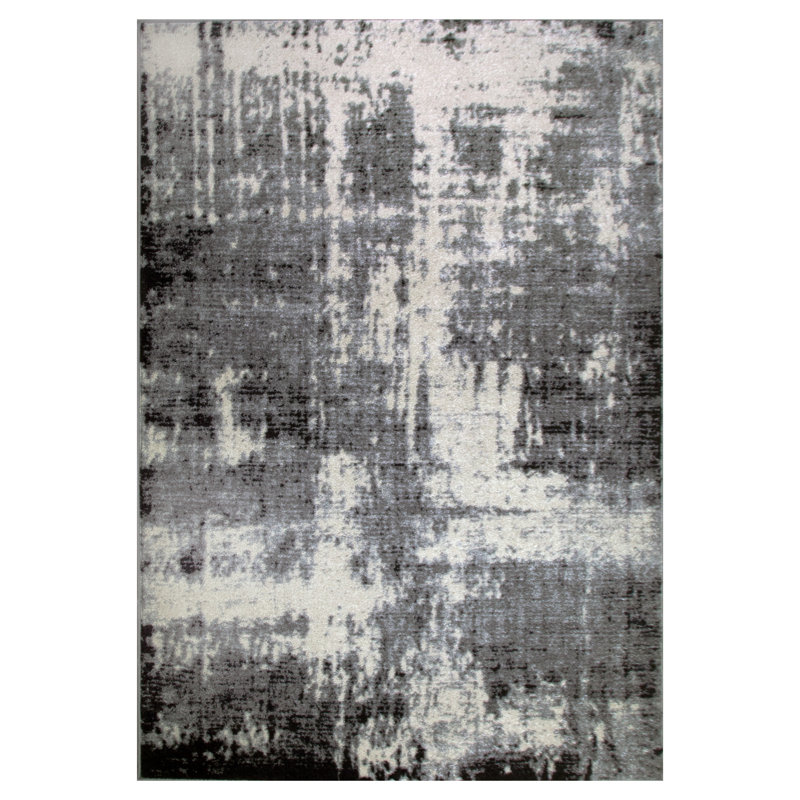 Jaskirit Abstract Indoor Rug, Rectangle 3'9" x 5'9"