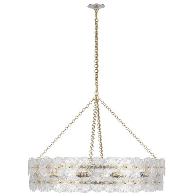Julie Neill Gianna 36" Ring Chandelier with Clear Glass