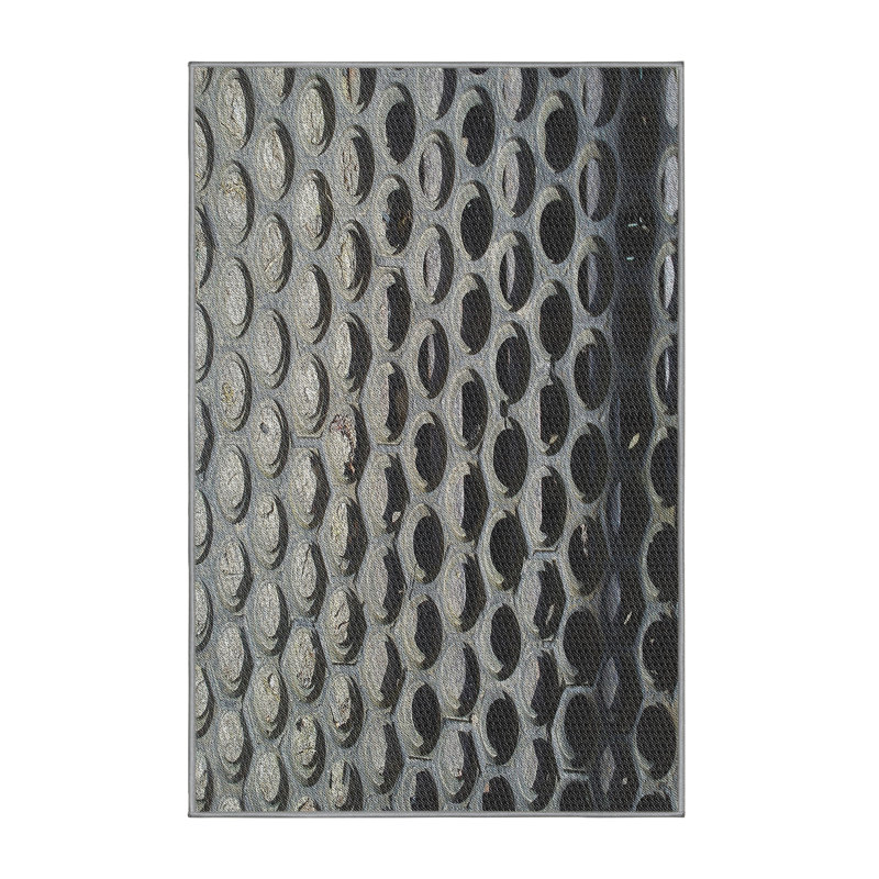 Tapis géométrique noir, Rectangle 5 pi x 8 pi