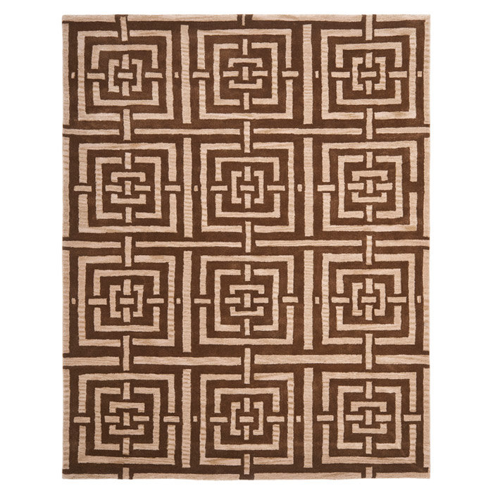 Secaucus Hand Tufted Wool Geometric Rug