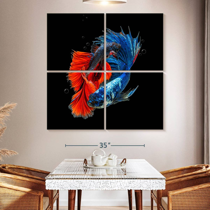 Brampt Thailand Betta Fish, 50" H x 50" W