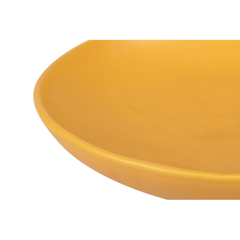 Ceramic Bowl 36x36x8 Cm, Orange