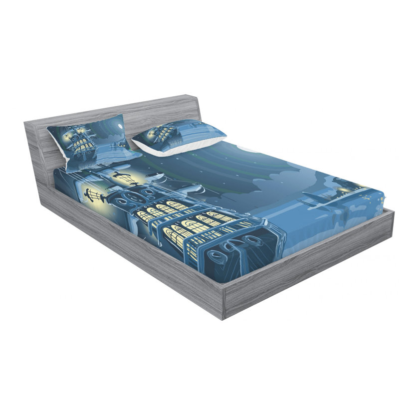Microfiber Sheet Set, Full Sheet Set with Fitted Sheet