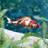 Japanese Floating Koi Handmade and Hand Finishing Resin Figurine / Sculpture Decorative Object