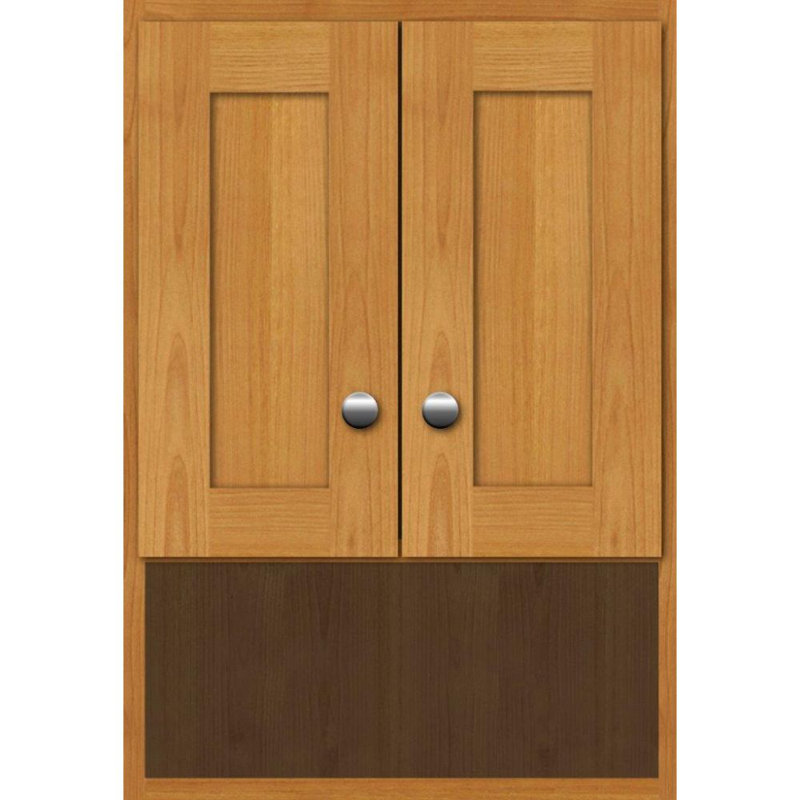 Armoire de salle de bain murale, Aulne naturel