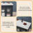 58.27"Open kitchen marble extendable island dining table