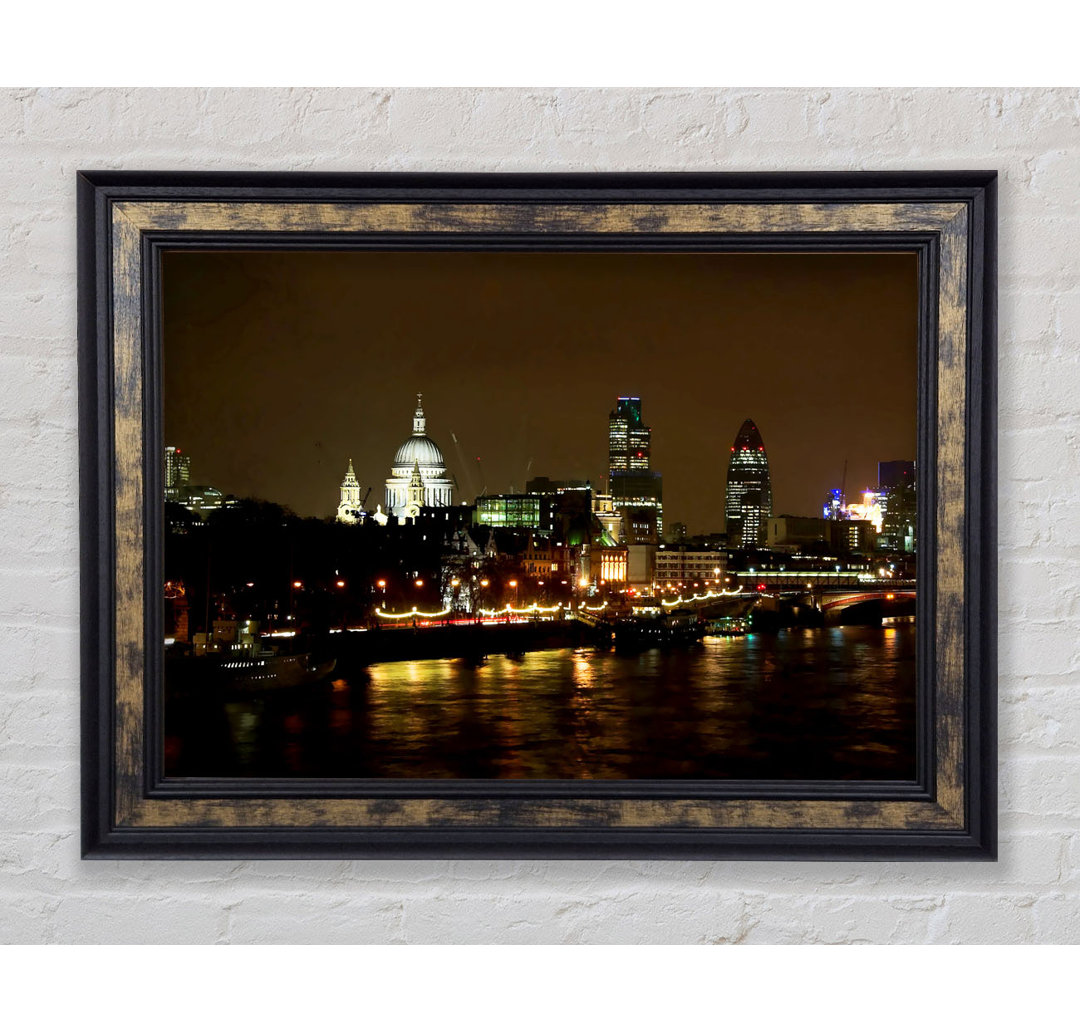 London St. Pauls bei Nacht - Druck