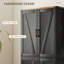 Armoire de rangement 72 po, noir