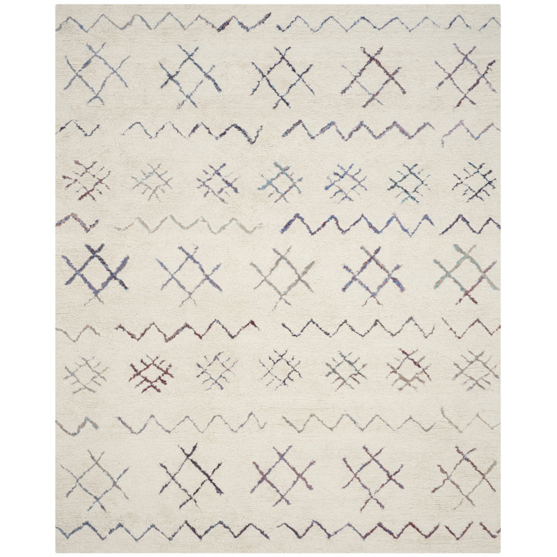 Powell Hand Tufted Performance Abstract Rug, Rectangle 8' x 10'