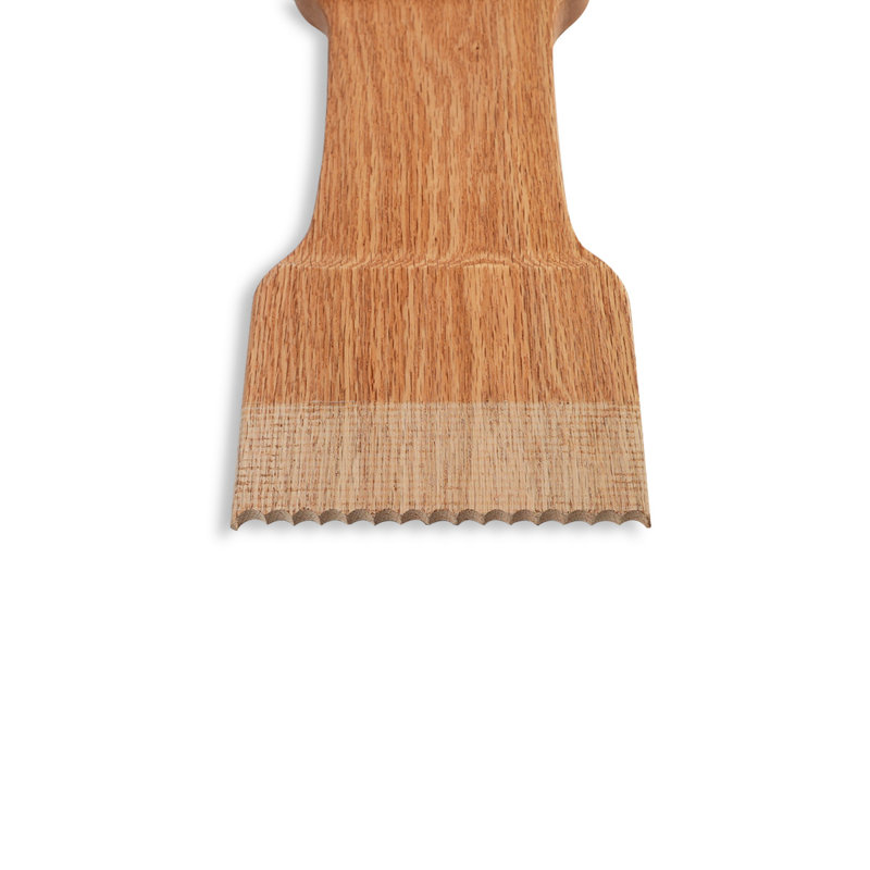 Grattoir à grillage en chêne massif CONDAN, H 12,5 po x l 4,75 po x P 0,5 po
