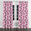 Rideau simple à motif de léopard rose avec motif de filles - 1 panneau-1991284616-1991284630