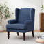 Fauteuil à oreilles rembourré Damiyah-2123415549