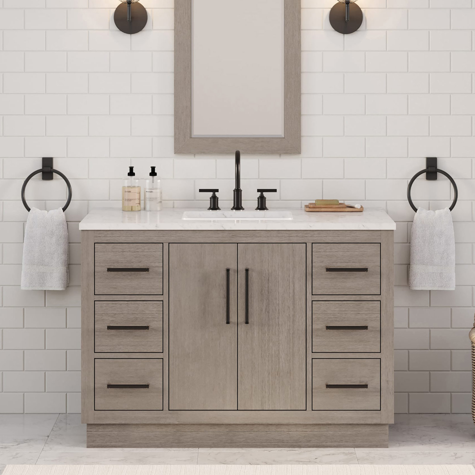 Kamila 48'' Single Bathroom Vanity, Oil Rubbed Bronze