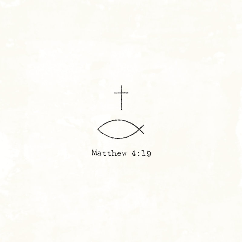 Cross Fish Matthew - Wrapped Canvas Print, 122cm H x 122cm W