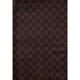 Hand-Knotted High-Quality Black and Brown Area Rug