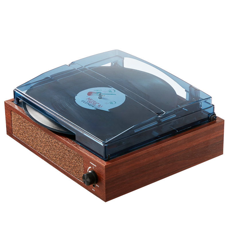 Portable Decorative Record Player with Bluetooth
