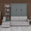Lit escamotable mural avec canapé et tablettes Murphy-837447653