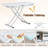 4-Person Dining Table Set,Folding Table With Metal Base,Dining Table With Chairs-789325038